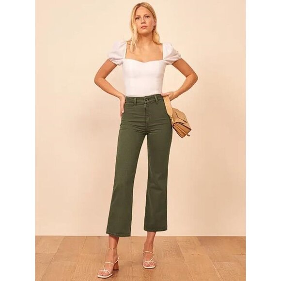 Reformation Denim - REFORMATION Women's Marine Jean Size 27 In Wash Army